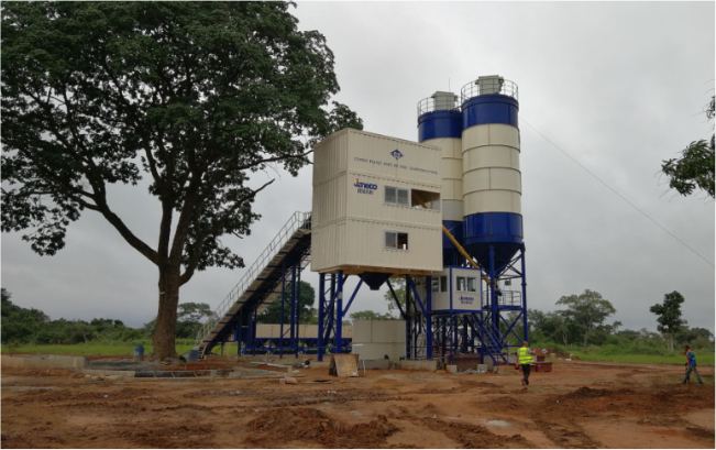 Sjhzs60-3b برای کاربرد در پروژه بزرگراه TiéBissou-Bouaké Cote D'Ivoire