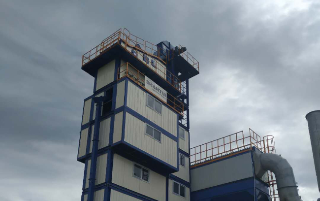 Sjlbz160-3b ասֆալտ խառնող գործարան Տանզանիայում մեկ ազգային հիմնական օդանավակայանի կառուցման համար